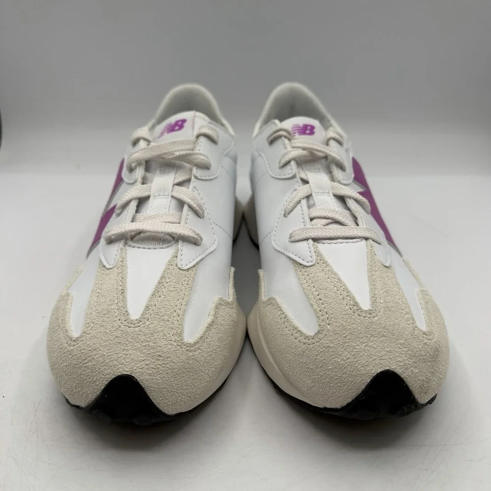New Balance 327 Shoes‎ YOUTH Kids Size 7 White Purple Sneakers Unisex GS327ST